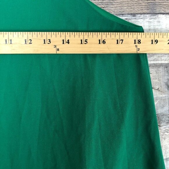 Lulus Tell Me Green Swing Dress Caged Apron Neckline Cocktail Mini Womens Sz M - Picture 11 of 12